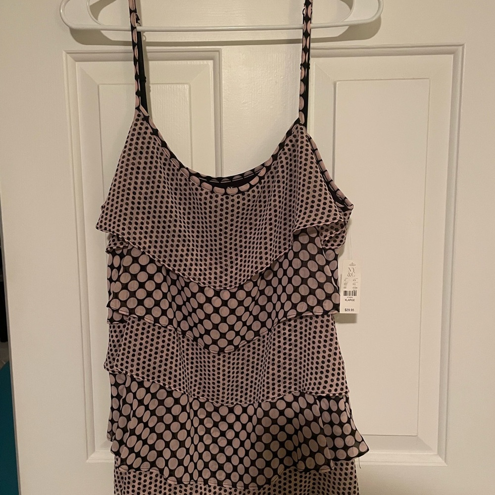 Polka Dot Layered Women's Top